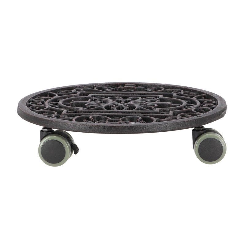 Esschert Design Plant Trolley - Cast Iron Round - Image 1